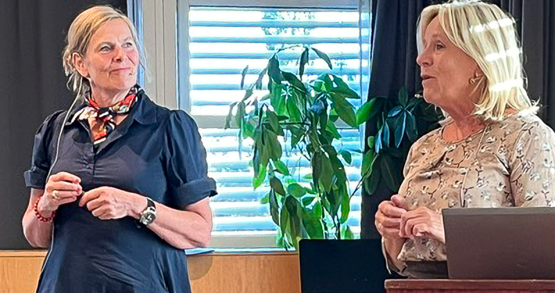 Sigrid Undsets hage ved Marit Brandtsegg og Kristin Brandtsegg Johansen